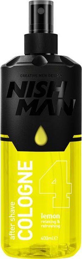Nish Man After Shave Cologne Lemon 400ml