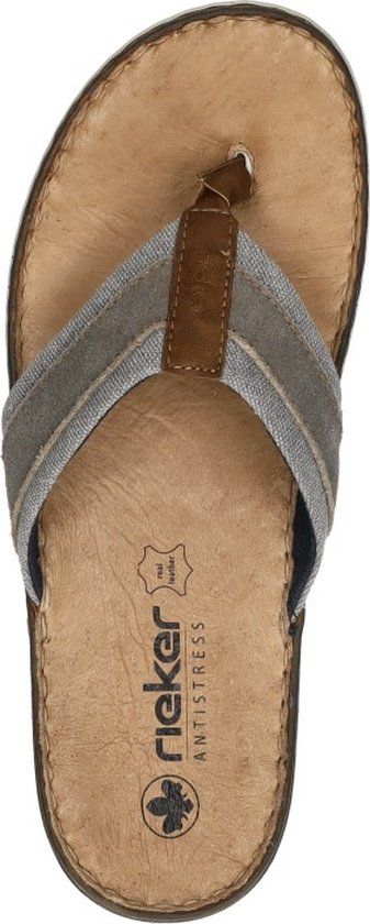 Rieker Teenslippers - taupe - Maat 42