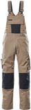 Mascot Unique Amerikaanse overall met kniezakken 12169-442 - lichtkhaki/zwart - C48 - 76