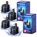 Aquaphor 4x Reservewaterfilters voor Aquaphor City-flessen, met actieve koolstoffilterpatroon