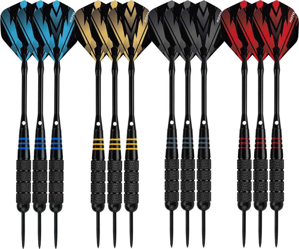 Koto Brass Multiset - 12 Darts - 23 Gram - Dartpijlen - 23 Gram