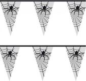 Shoppartners Boland Vlaggenlijn Halloween - 3x - 6 meter - kunststof - spinnenweb - horror thema