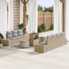 Prolenta Maison Exclusive - Tuinset met 10 delen, beige polyrotan