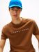 Tommy Jeans T-shirt Homme Marron Coton Taille S