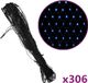 vidaXL Kerstnetverlichting 306 LED's binnen en buiten 3x3 m blauw