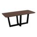 QUVIO Eettafel Sofia - Rechthoekig - W-Poot - FSC®-gecertificeerd mangohout - 220x110 cm - Bruin