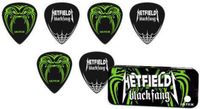 Dunlop Jim Dunlop Black Fang Plectrums - 0.94 mm - Pick Tin 6 Stuks