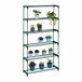 Relaxdays Plantenrek met 6 etages, voor planten & kruiden, metaal, 173 x 91 x 28,5 cm (h x b x d), groen