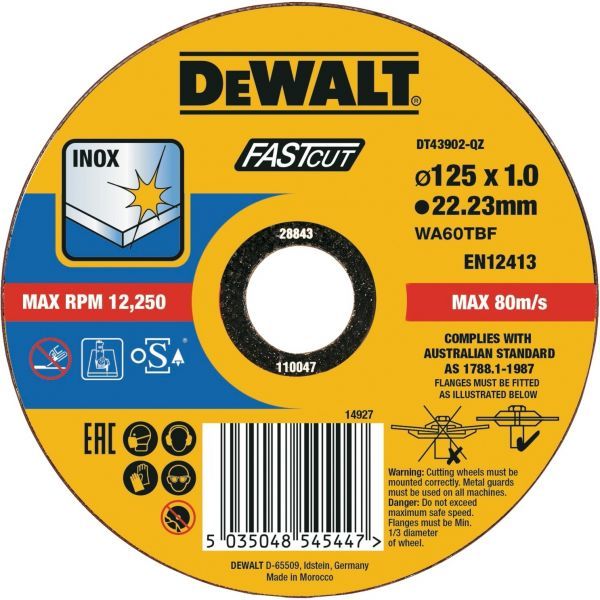 DeWalt DT43902-QZ - Haakse slijper-accessoires - 125 mm