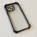 Ceezs TPU Shock case met camerabescherming (zwart) - Geschikt voor iPhone 16 Pro