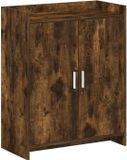 vidaXL Schoenenkast Gerookt eiken 73,5 x 36 x 92 cm Bewerkt hout