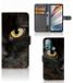 B2Ctelecom Motorola Moto G60 Telefoonhoesje met Pasjes Zwarte Kat
