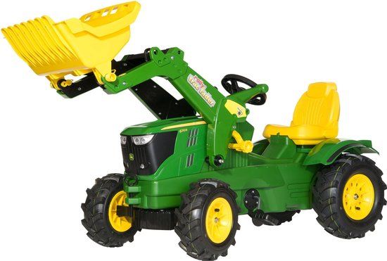Rolly Toys John Deere 6210R Traptractor - Groen/Geel