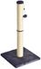 Feandrea Poteau griffoir, Sisal naturel, 84 cm de haut | Avec base lestée et balle, pour chats adultes, gris foncé, Collection CLAWFY PCA043G201