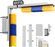 VEVOR Krabborstel, 2-Weg Veeborstel met Houder, 43x10 cm, Koeienborstel voor Het Verlichten van Rugjeuk, Massage- en Verzorgingskrabtool voor Paarden, Runderen, Schapen en Varkens, Geel en Blauw