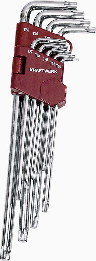 Kraftwerk Stiftsleutelset Torx 9-delig