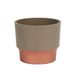 The HC Companies Planter, Artisan Taupe met koperen bodem, 5 inch