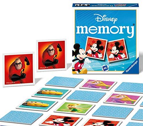 Ravensburger Disney Mini Memory Matching Picture Snap Pairs Game - Age 3+