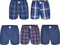 MG-1 Wijde Boxershorts Heren 5P D623 Multipack Blauw - Maat L