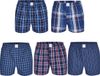 MG-1 Wijde Boxershorts Heren 5P D623 Multipack Blauw - Maat L