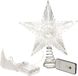 Luca lighting Edelman Bv Verlichte kerstboom piek - ster vorm - goud - H25 cm - batt - kunststof