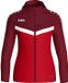 Jako Iconic Jas Met Kap Dames - Rood / Bordeaux | Maat: 40