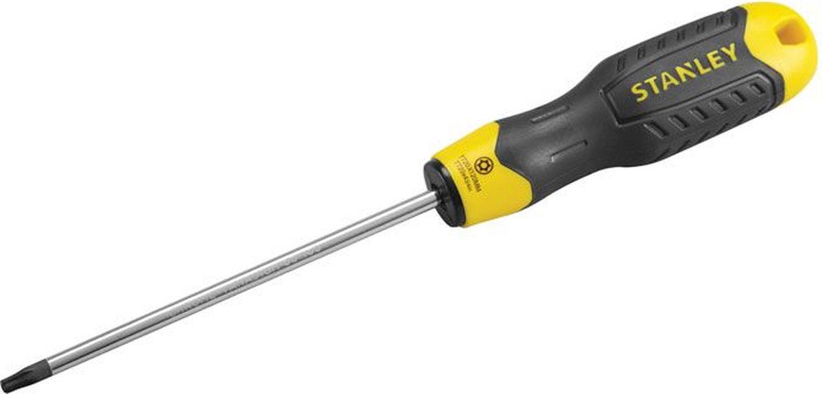 Stanley Cushiongrip Schroevendraaier Torx TT25 x 80mm - Geel