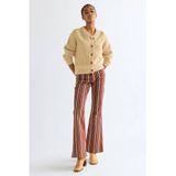 Wrangler gestreepte flared jeans - meerkleurig