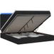 Prolenta Maison Exclusive Lit Ottoman exclusif, avec matelas et éclairage LED noir, dimensions 140 x 190 cm, revêtement en tissu