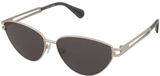 GAFAS MAX&Co. Zonnebril MO0089 - Goudkleurig Metaal/RVS Montuur, Bruine Glazen, Ovaal, Vrouwen