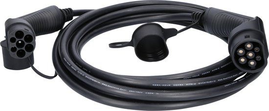 KS TOOLS efuturo Ladekabel gerade, Typ 2 auf Typ 2 Stecker, 3 Phasen, 11 kW, 8 Meter