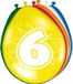 Folat Bv 8x stuks Ballonnen versiering 6 jaar