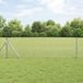 vidaXL Gelast draadhek met grondbevestiging 25 x 0,8 m zilverkleurig