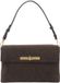 Abro Schoudertas Leather Suede Twist Shoulder Bag Dark Brown