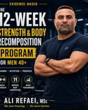 Evidence-Based 12-Week Strength & Body Recomposition Planner for Men 40+