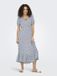 ONLY - ONLCHIANTI S/S LONG DRESS WVN NOOS - Dames - Maxi jurk - Viscose - XS - Cloud Dancer