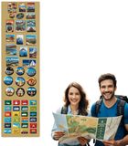 Anwicar Rechthoekige Magneet Bord - Magnetisch memobord - Magnetisch prikbord - Gold