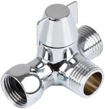 Ibenzoa® Universele Drieweg Douche- en Bidetadapter met Massief Messing Ventiel voor Watercontrole