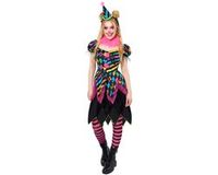 amscan Riethmüller Europe GmbH Neon horror clown dameskostuum