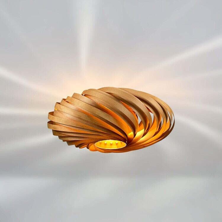 Gofurnit Gofurnit Plafondlamp 'Veneria' van kersenhout - 50 cm