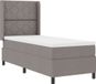 vidaXL Lit plateforme avec matelas et tête de lit, taupe, 90 x 190 cm, tissu