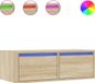 Sonoma Eikenkleurig meuble TV avec éclairage LED 75x35,5x25 cm