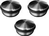Benson Deurstopper - Pakket van 4x stuks - RVS - rond - 4,5 x 11 cm - 1 kg - deurstop - zilver
