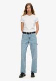 Superdry - Carpenter Jeans - Dames - Katoen - Loose Fit - Beechwood Light Vintage