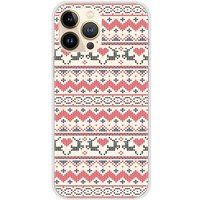 1001 coques Apple iPhone 13 Pro Max Siliconen hoesje Rendier Kersttrui