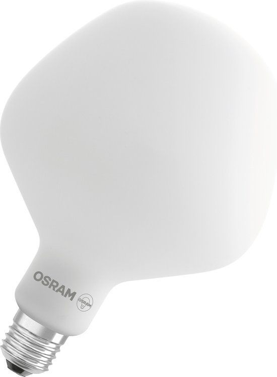 Osram Vintage 1906 Big Apple, dimbare LED-lamp met appelvormige gloeidraad, 7,3 W, 806 lm, E27, mat glas, 135 mm diameter, CRI 80, 2700 K, EEK E