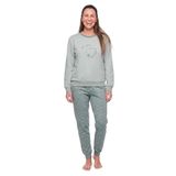 Kisses&Love Dames Winter Pluche Katoenen Pyjama KLP2