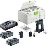 Festool CXS Basic accuschroefboormachine 18 V 40 Nm borstelloos + 1x accu 4.0 Ah + snellader + systainer
