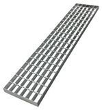 Grille de drainage en acier galvanisé, dimensions 100 x 20 cm, pour garage et cour