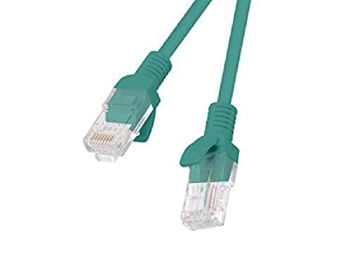 Lanberg Patchcord UTP-Kabel voor Computer, PC, Switch, Router, 3M Netwerk Cat5E Groen